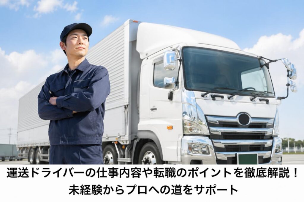 運送ドライバーの仕事内容や転職のポイントを徹底解説！未経験からプロ 